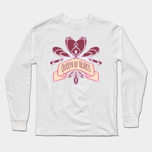 Queen of Hearts Banner Long Sleeve T-Shirt